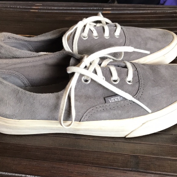 🚨B2G1 VANS Gray Suede Scotchgard Unisexed 6M/7½W - Picture 4 of 7